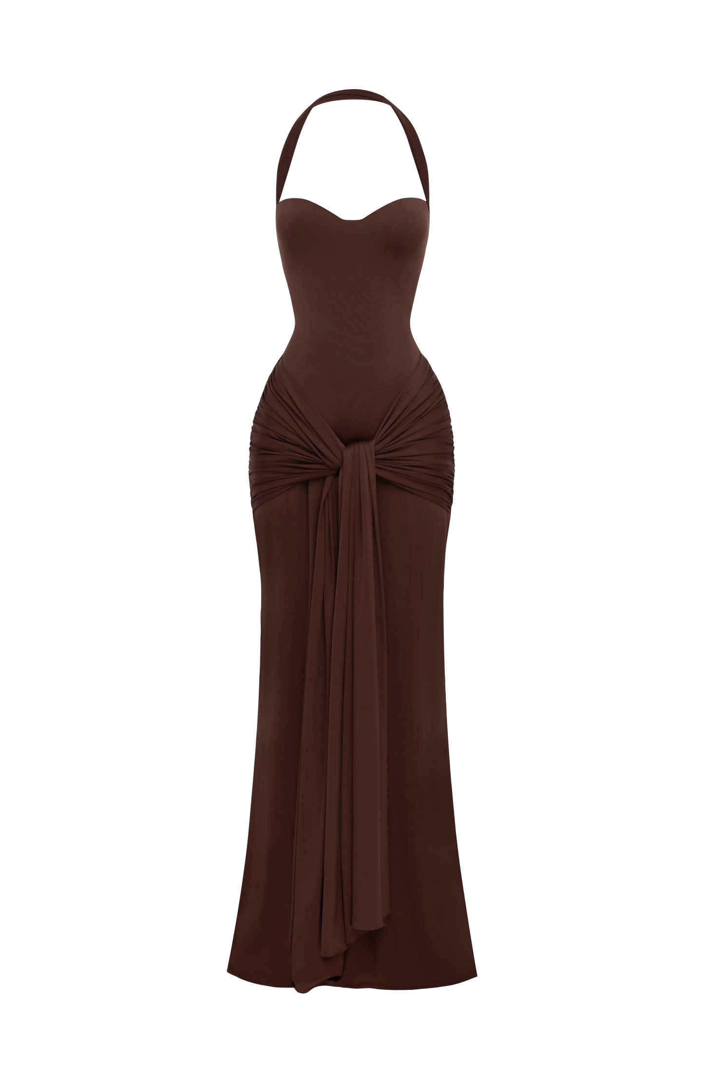Gia Maxi Dress Plum Brown