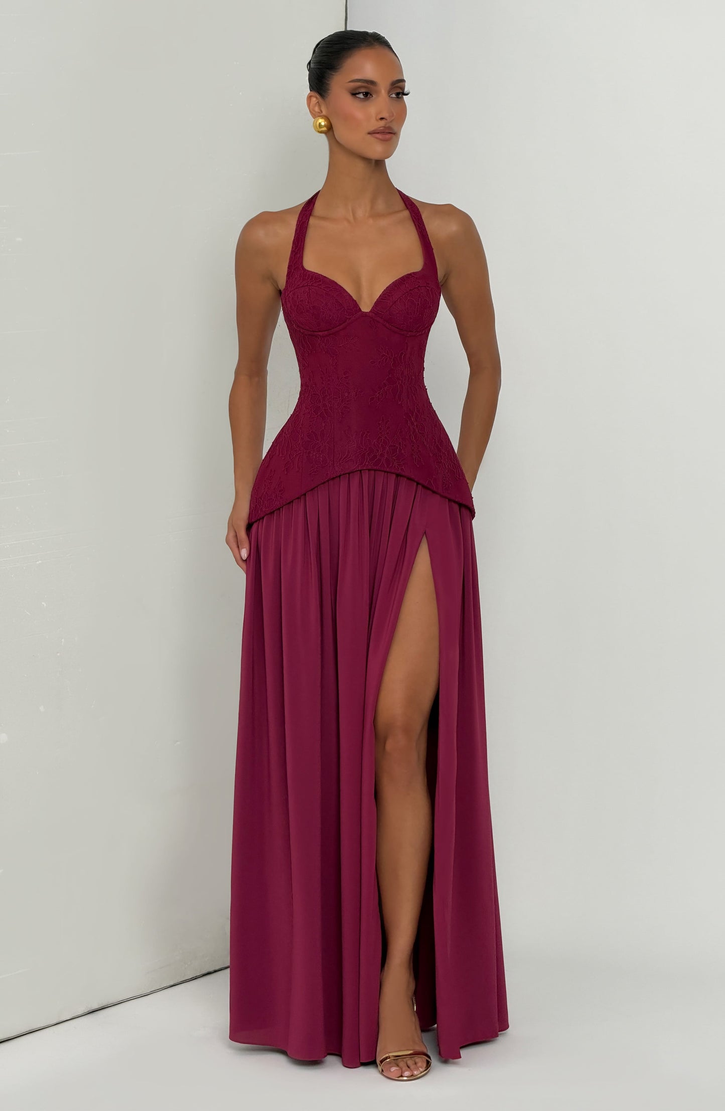 Almira Maxi Dress Mulberry