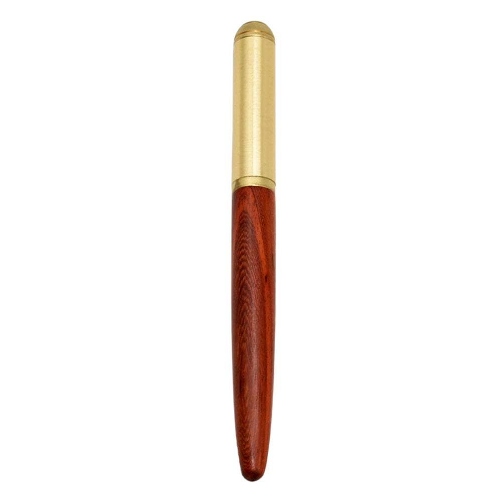 Luxury Retro Wood Bronze Fountain Pen Wooden Office Writing Calligraphy Pen For Business Art And St 9