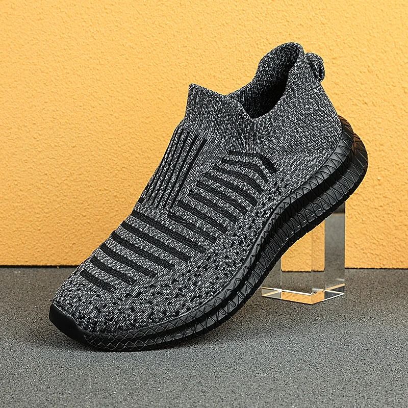 Breathable Mens Casual Slip On Walking Shoes Lightweight Sneakers 7