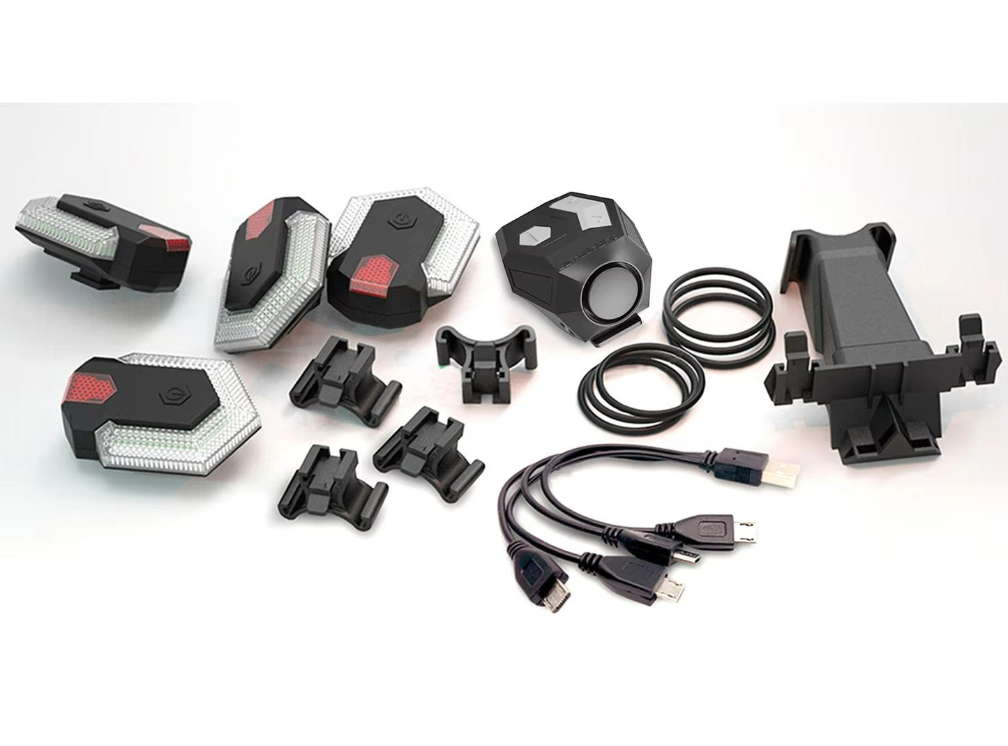 LED Bike Tail Light With Wireless Remote Waterproof Turn Signal Horn Warning Lamp For Safer Cycli 6