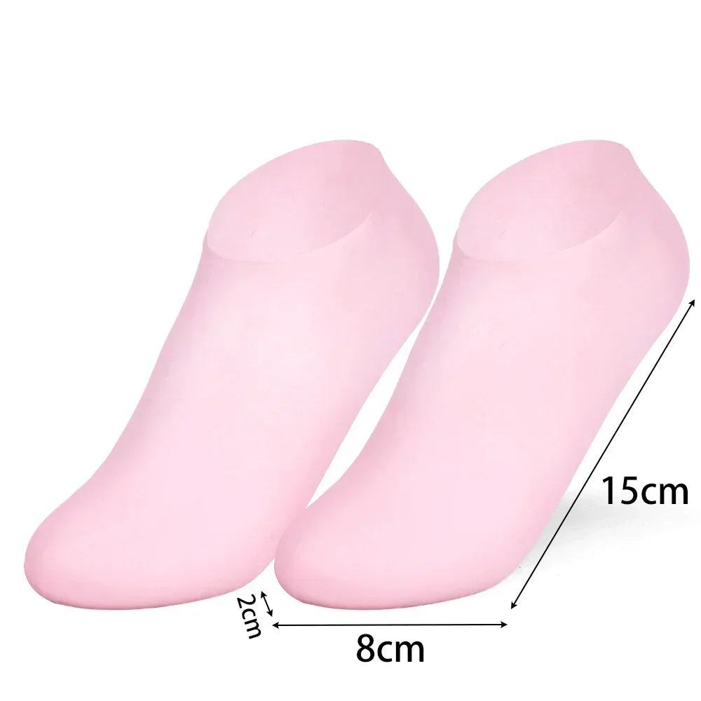 2 Pairs Moisturizing Glove Socks for Foot Care, Nourishing Skin, Anti Heel Dryness, Full Foot Moisturizing Socks