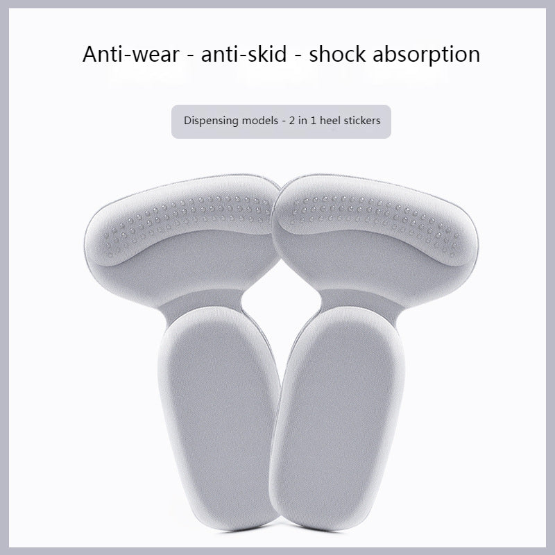 T Shape Sponge Heel Stickers Shoe Cushion Heel Protector for Shoes, High Heels Inserts, Heel Pads, Shoe Adjuster, Women