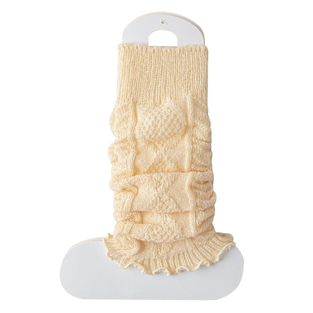 Solid Color Knitting Leg Warmers, Cute Sweet Warm Foot Cover for Lolitas & Winter Fashion