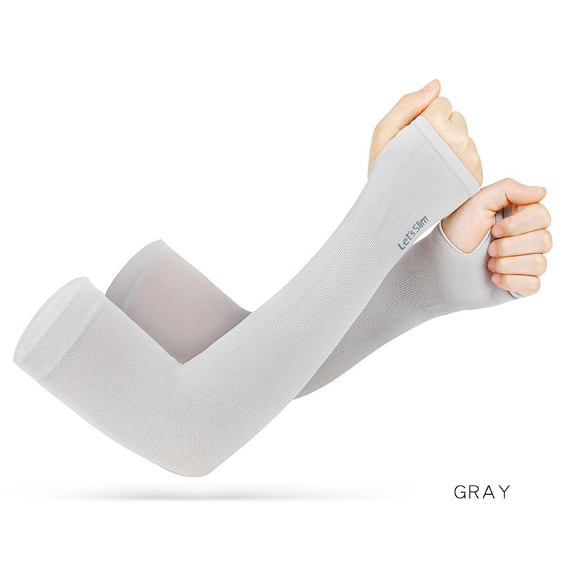 Anti-UV Arm Covers for Men, Women, Cycling Fingerless Gloves Ice Silk Cool Scarf for Summer Sport & Driving
