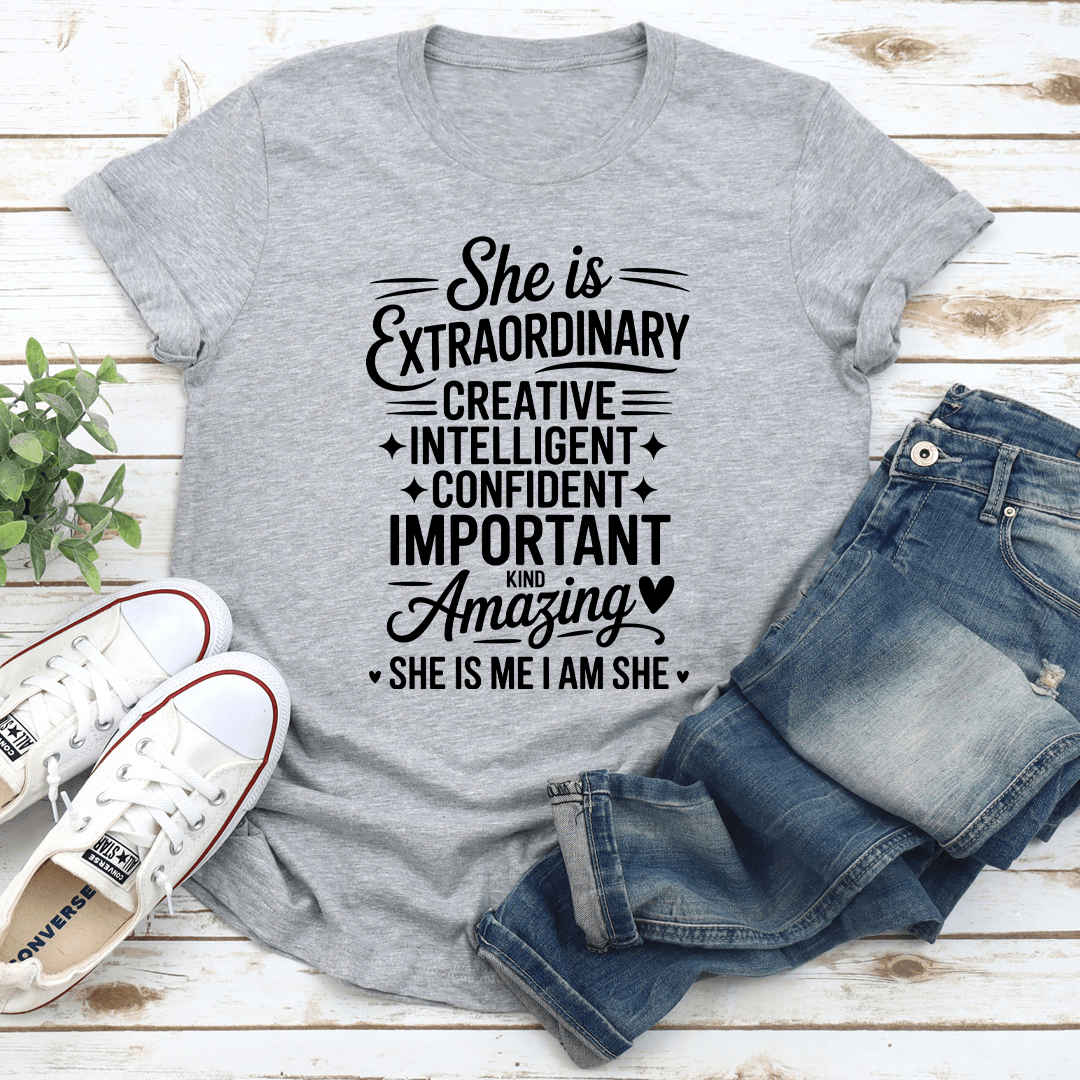 She Is Extraordinary Craetive Intelligent Tee 3