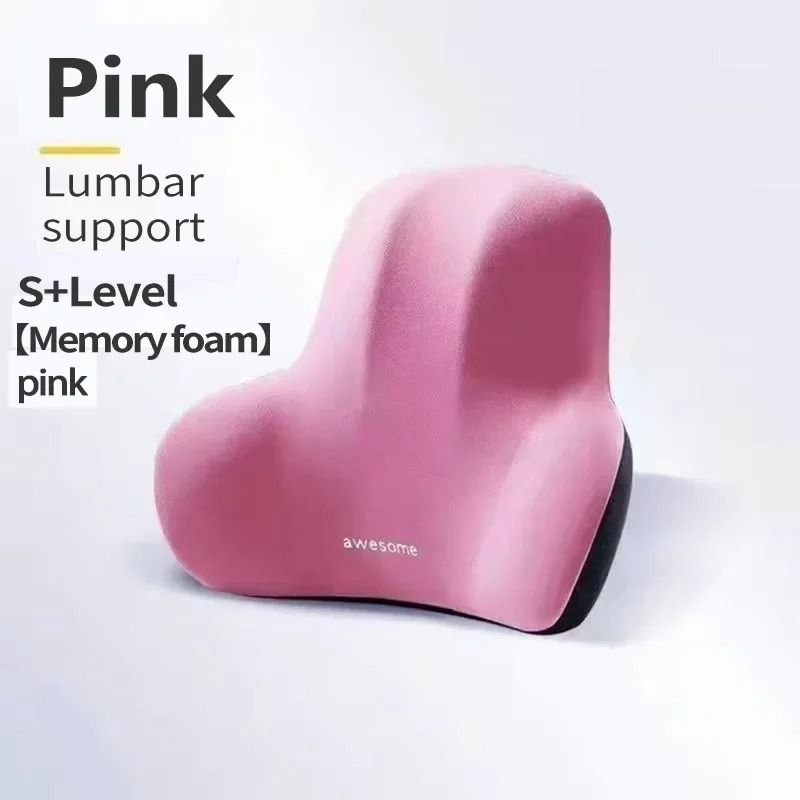 Memory Foam Lumbar Back Cushion For Car Office And Gaming Chairs 8