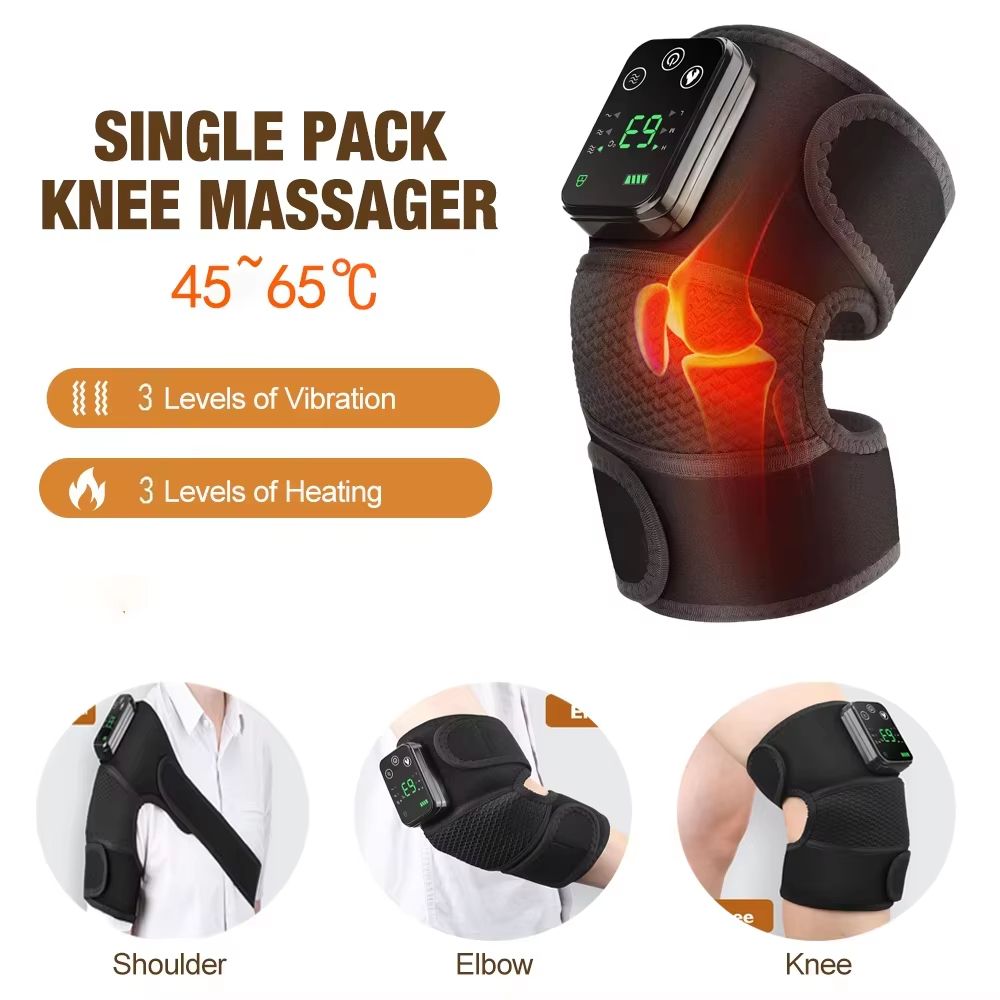 Electric Heating Shoulder Brace With Vibration LED Display Pain Relief Muscle Relaxation Support 9