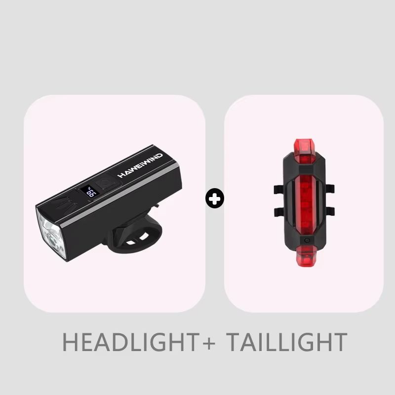 2000Lumens Rechargeable Bicycle Headlight Waterproof MTB Front Light With Battery Level Display 7
