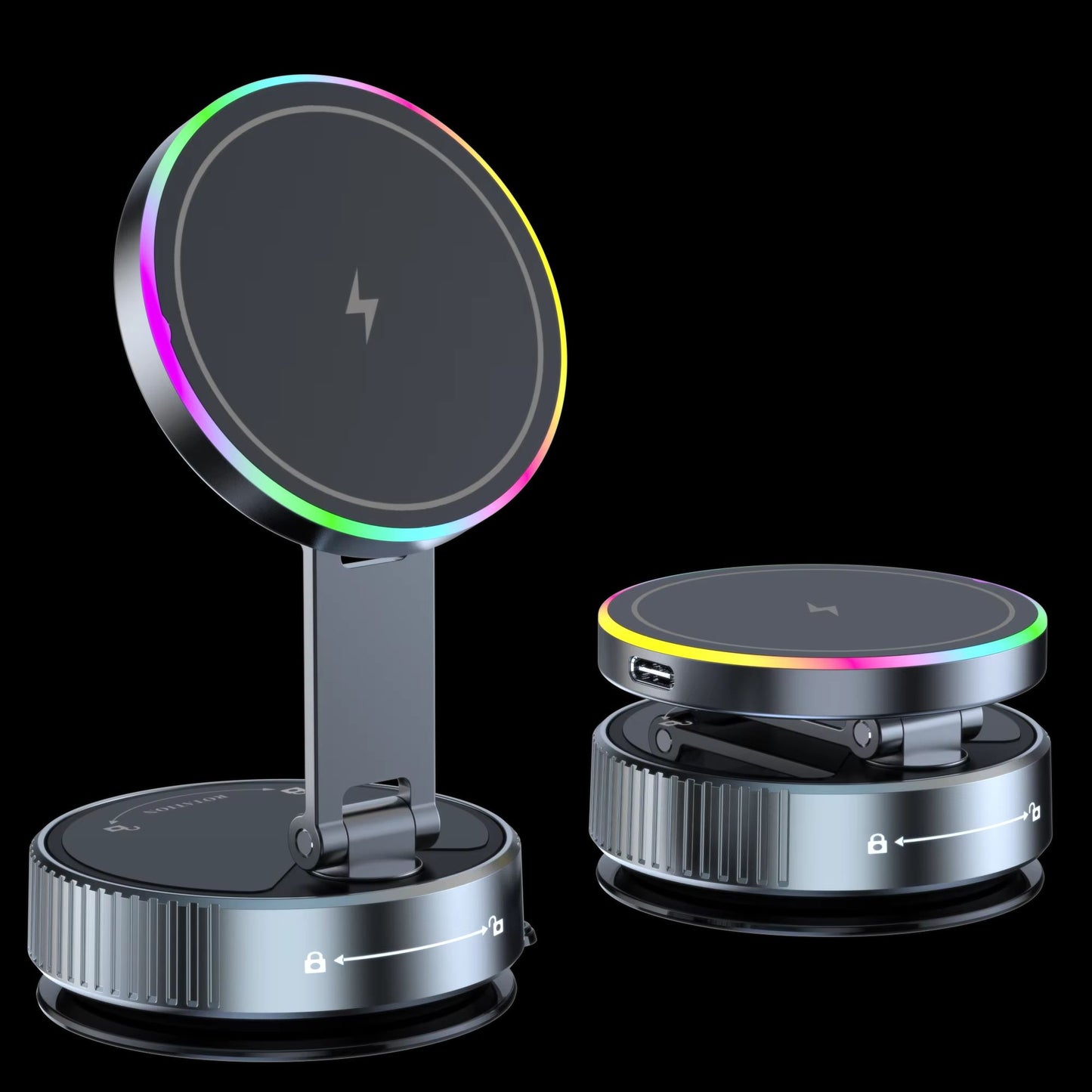 15W Magnetic Wireless Car Charger MultiAngle Rotation Phone Holder For IPhone 1216 Pro Max 6