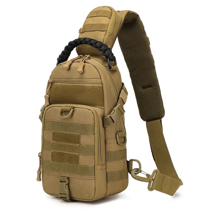 Tactical Chest Bag Sling Backpack With MOLLE System For Outdoor Sports And Travel 9