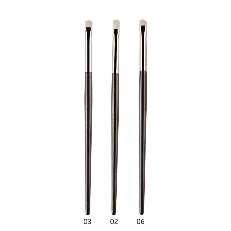 Professional White Pony Hair Eyeshadow Makeup Brush for Smudge, Precision Crease, Detail, Bevel Eye Shadow, Liner