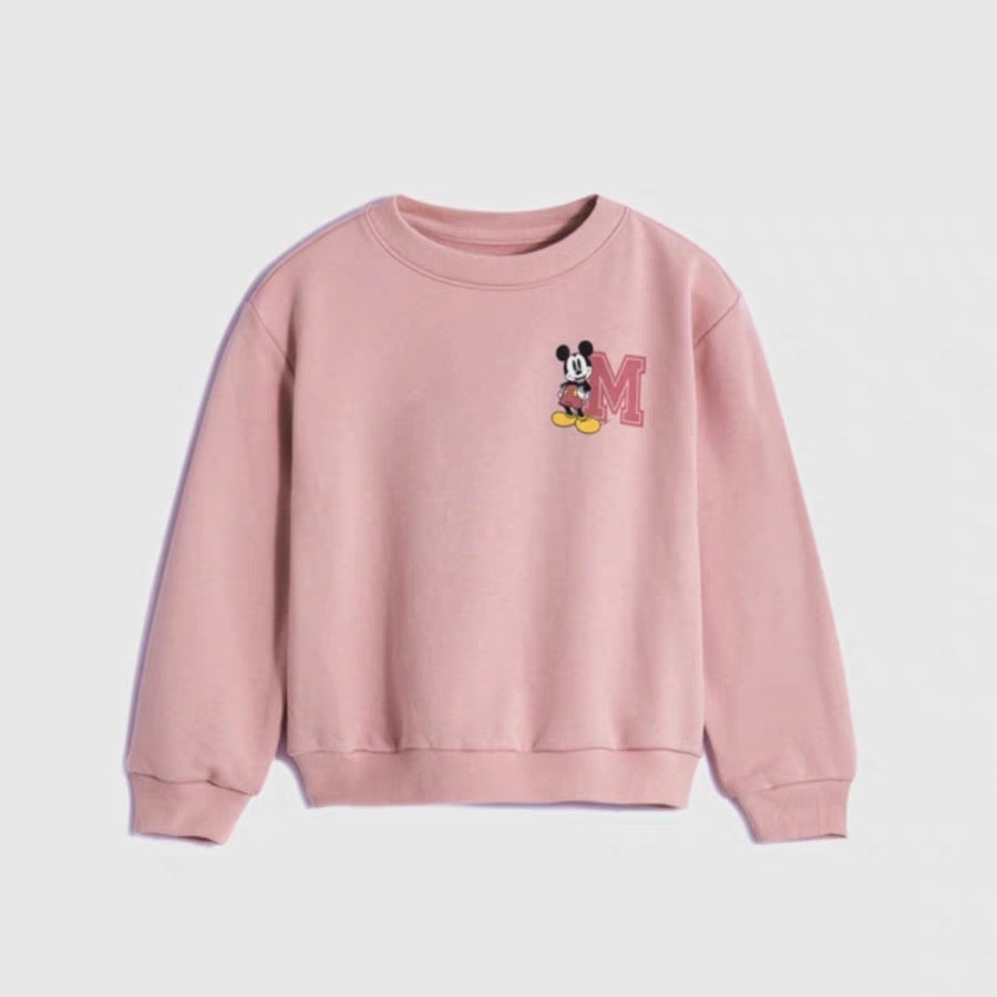 Spring New Mickey Sweatshirt Loose Fashion Long Sleeved Tops For Boys ONeck Casual Hoodies Cartoon 3