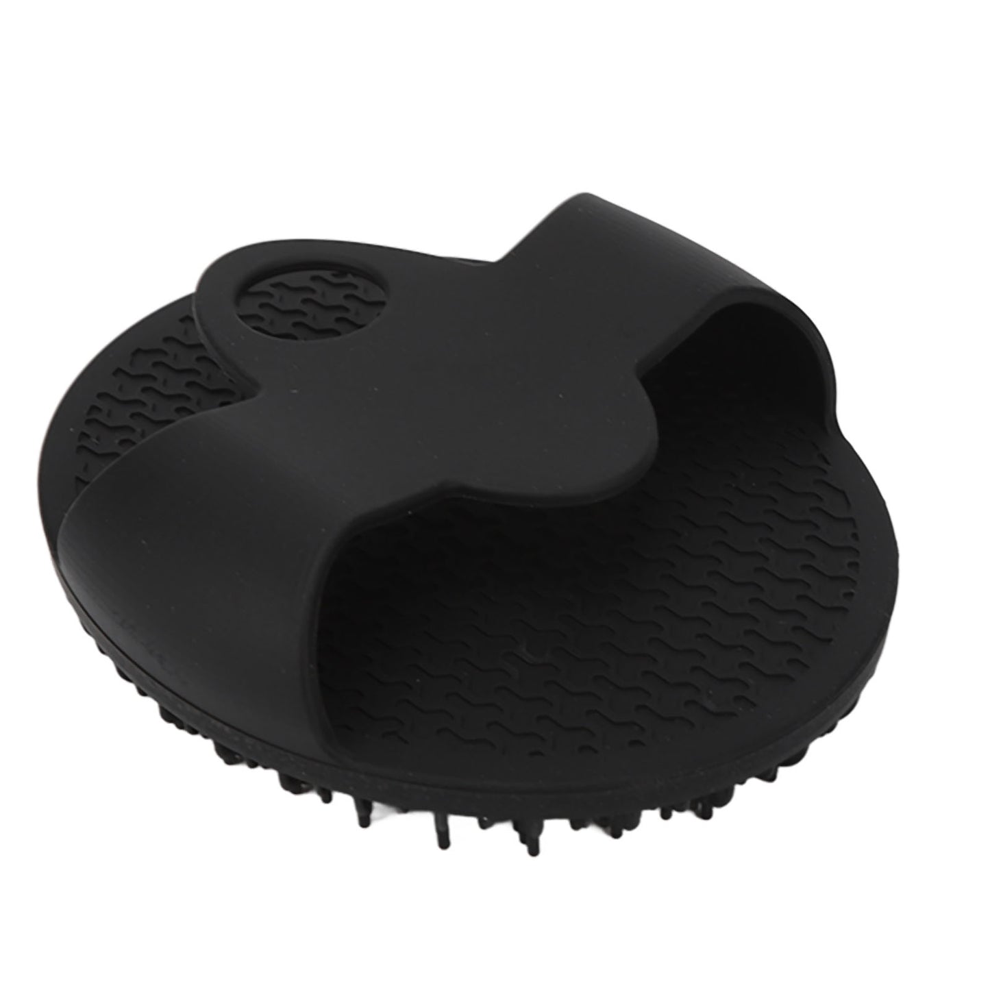 Silicone Bath Body Brush Gentle Exfoliating Body Scrubber For Shower And Spa Black Round Bathing Br 5