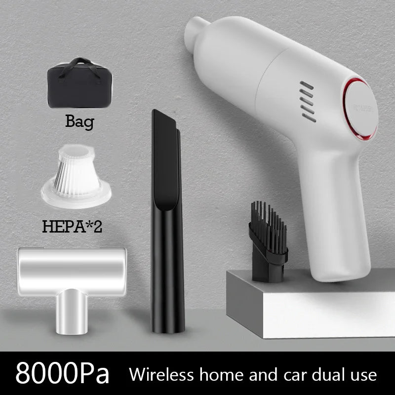 Wireless Portable Car Vacuum Cleaner for Machine Home, 8000Pa Strong Suction Appliance, Handheld Car Cleaning Products