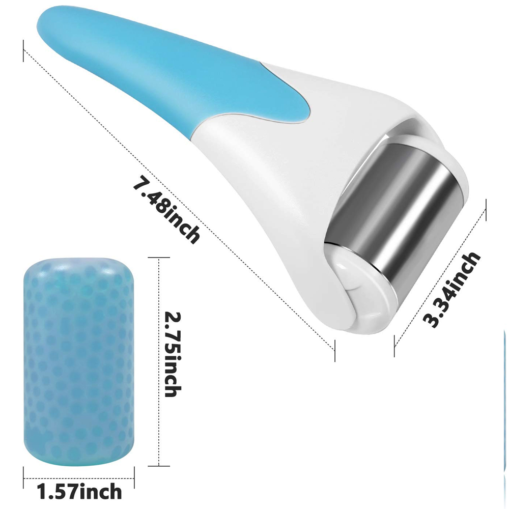 Stainless Steel Skin Cool Ice Roller Massager Relaxation Facial Massage Tool Beauty Lifting Facial 5