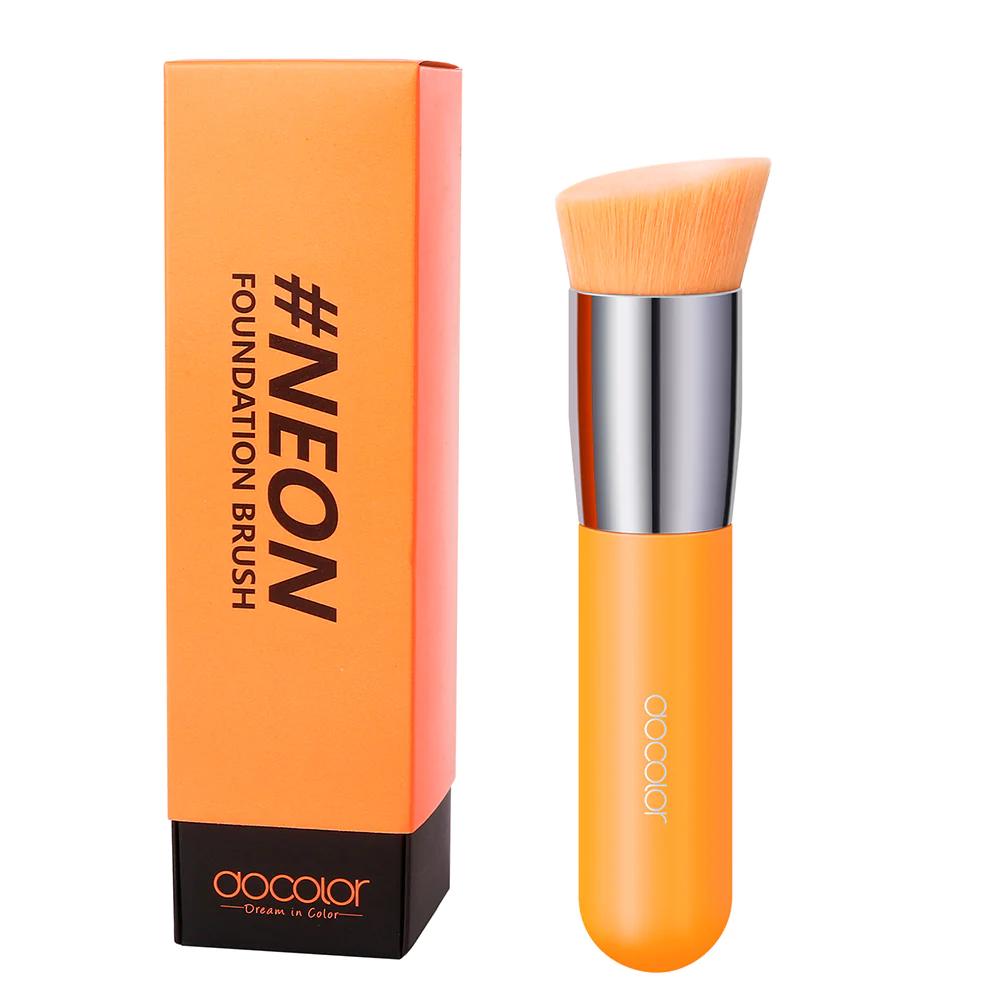 Docolor 3pcs Makeup Brushes Flat Top, Large Face Brush Foundation Brush, Professional Cosmetic Powder Makeup Brush