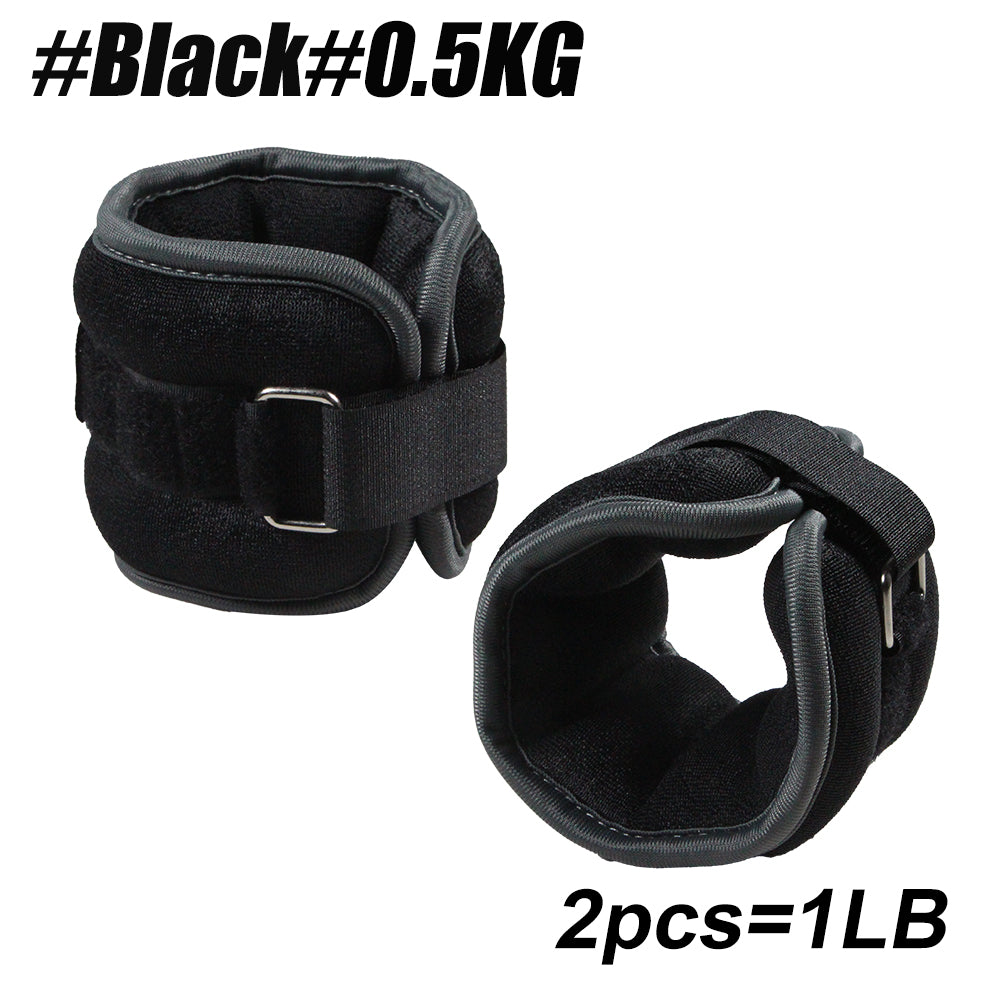 Neoprene Adjustable Ankle & Wrist Weights, Comfortable Leg Arm Straps for Fitness, Yoga, Running & Home Training
