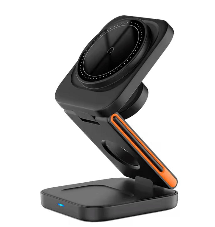 30W 3 In 1 Foldable Magnetic Wireless Charger Stand For IPhone Apple Watch And AirPods 4