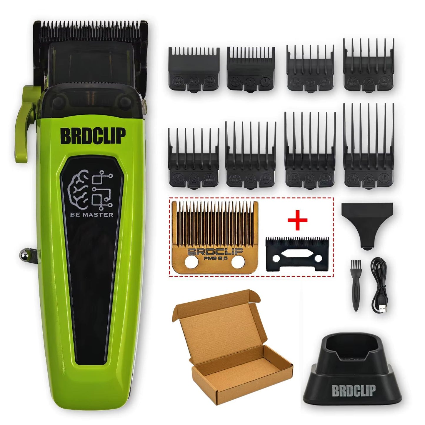 BRDCLIP BRD 106 Professional Hair Clipper Electric Barber Trimmer For Men With 7500RPM Motor 5Adj 13