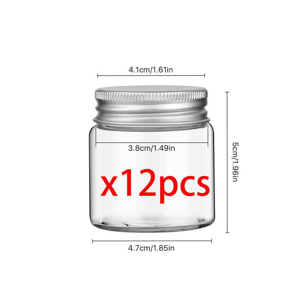Mini Mason Jars With Lids Wide Mouth Clear Glass Jars For Canning Food Storage Spice Jam Honey Jell 6