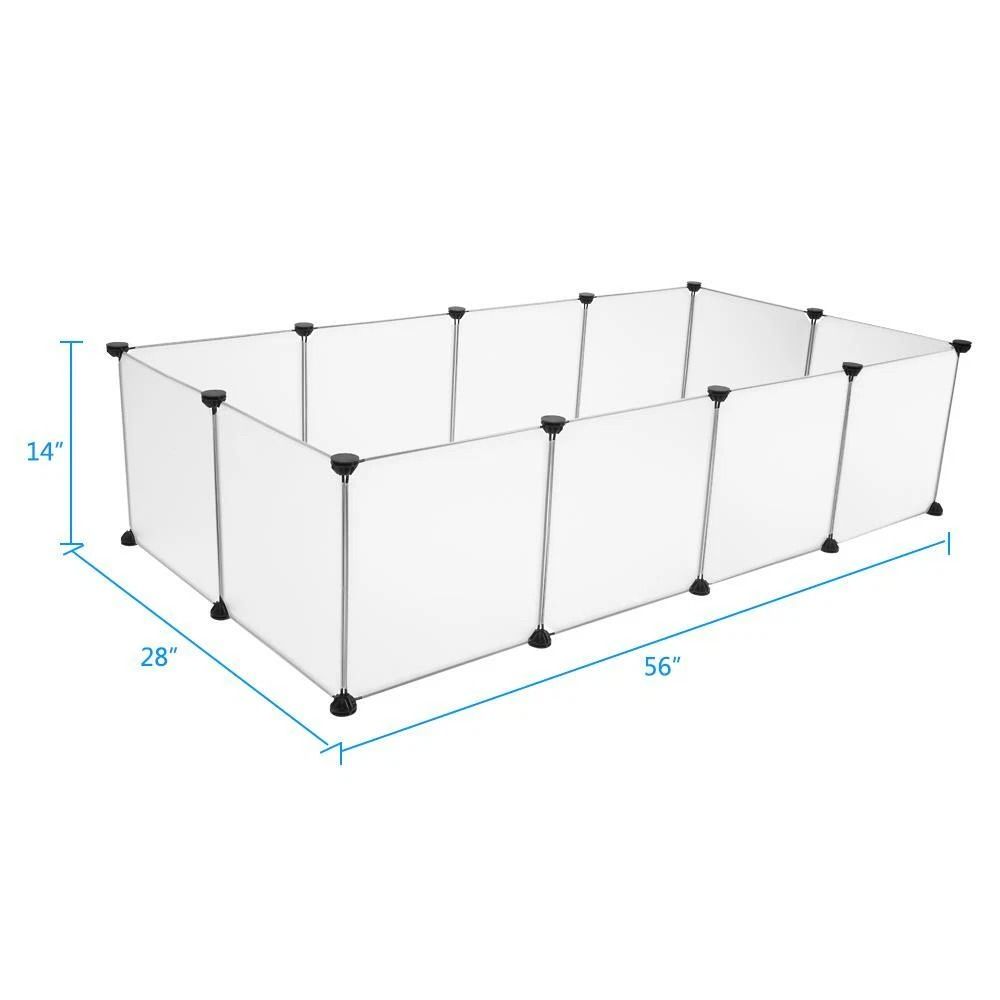 Portable Pet Playpen Large Plastic Yard Fence Puppy Kennel Crate Rabbit Guinea Pig Cage Small Anima 5