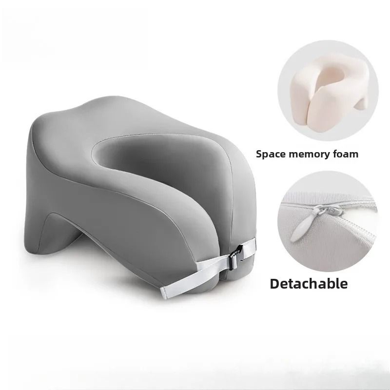Memory Foam UShaped Travel Neck Pillow With Cervical Support 3