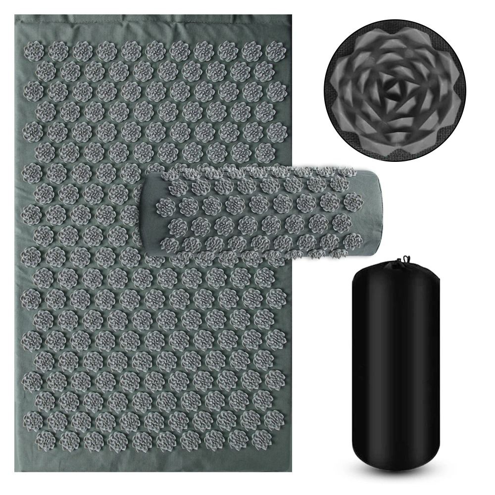 Shiatsu Acupressure Mat With Pillow For Relaxation And Pain Relief 8