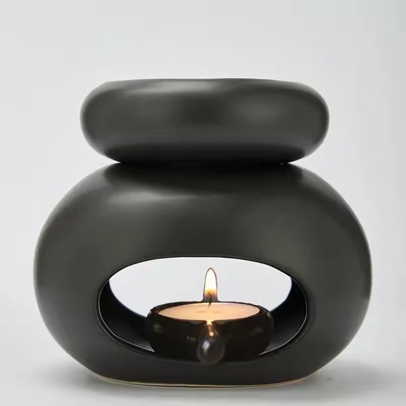3 in1 Candle Holder, Essential Oils Lamp, Fragrance Incense Burner, Big Capacity Separated Candlestick for Home