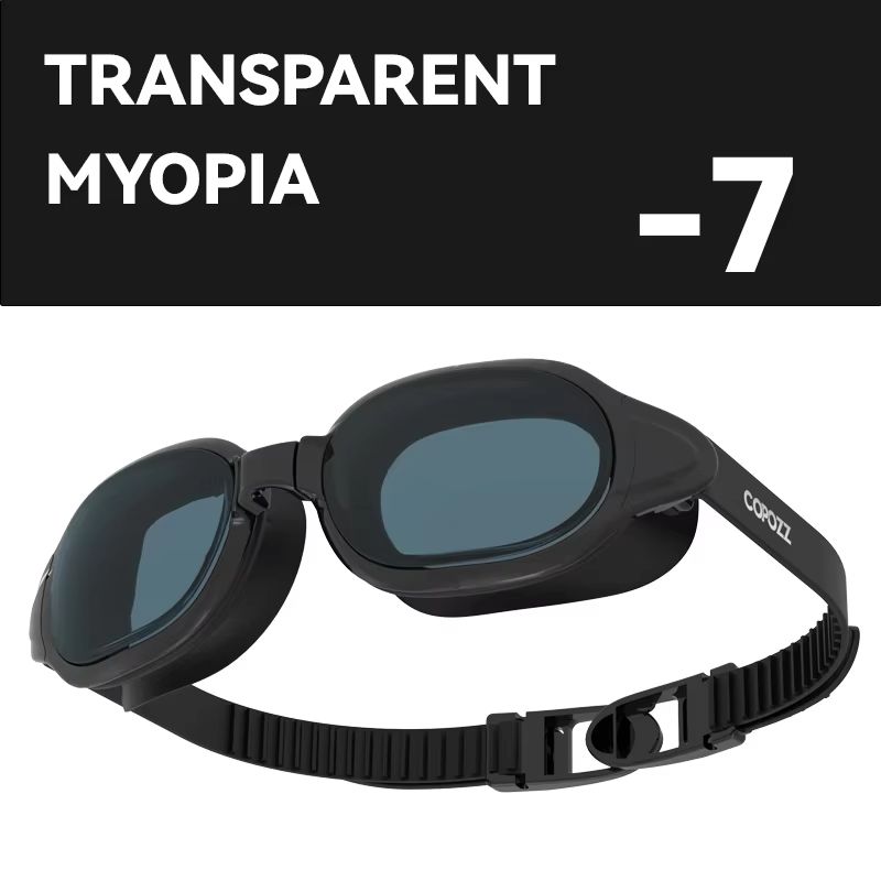 COPOZZ Prescription Swimming Goggles Professional AntiFog Myopia Swim Glasses For Men Women 29