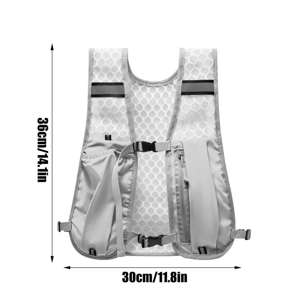 Lightweight Running Hydration Vest With Water Bottle Storage Phone Holder 8