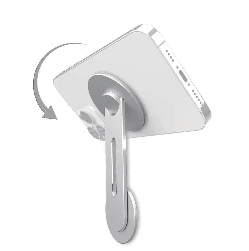 Magnetic Laptop Phone Holder With Adjustable Arm For IPhone And Monitors 4