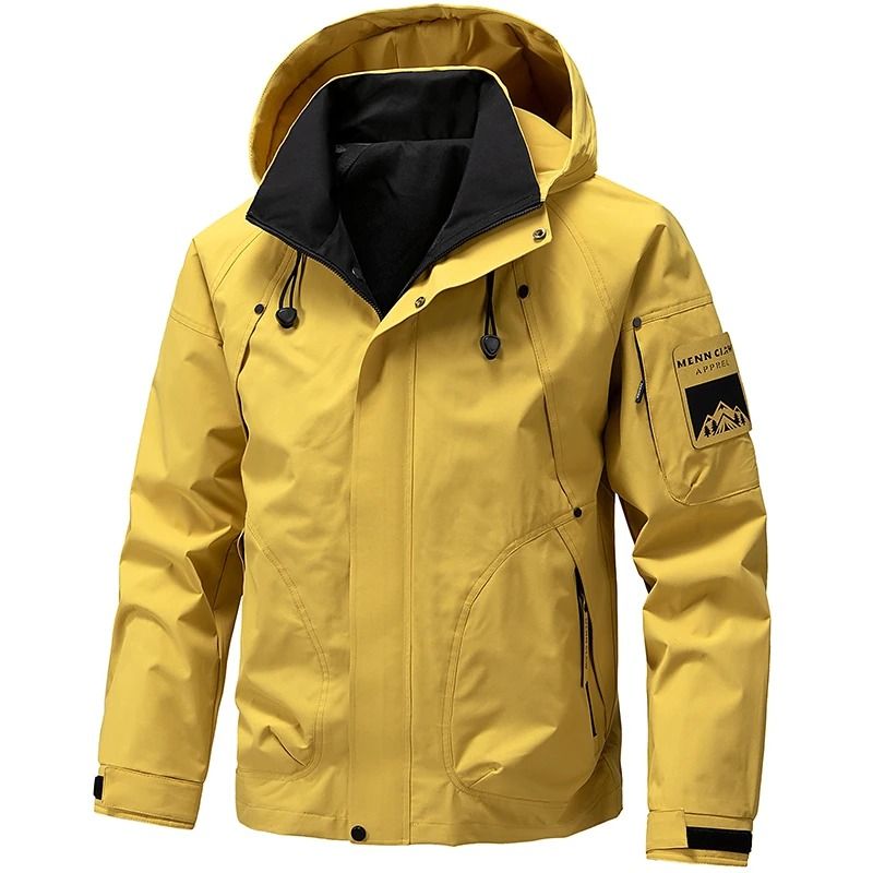 Men Waterproof Softshell Hooded Jacket For Hiking And Camping 9