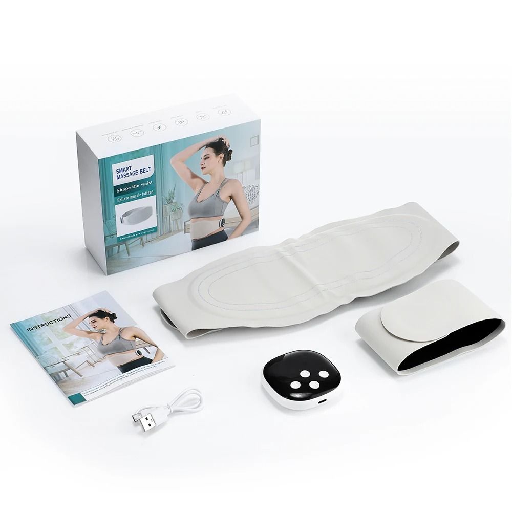 Electric Waist Massager Belt With Vibration And Heat For Back Pain Relief And Belly Exercise 6