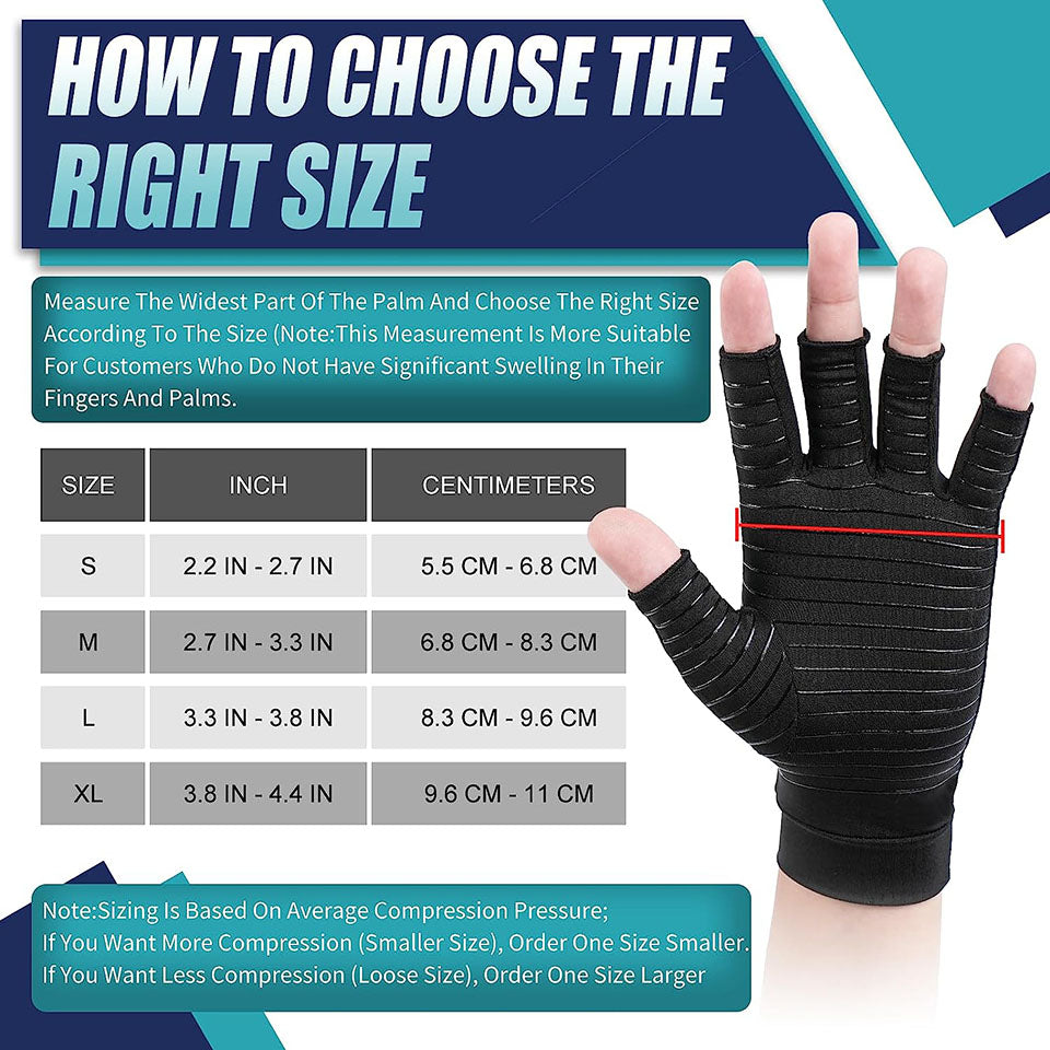 Fitness Compression Wristband Gloves For Arthritis Copper Wrist Support Rehabilitation Gloves Women 5