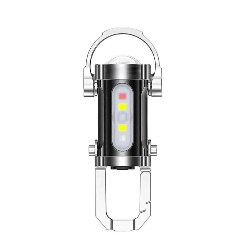 Mini COB LED Keychain Flashlight USB Rechargeable Waterproof Pocket Lamp 6