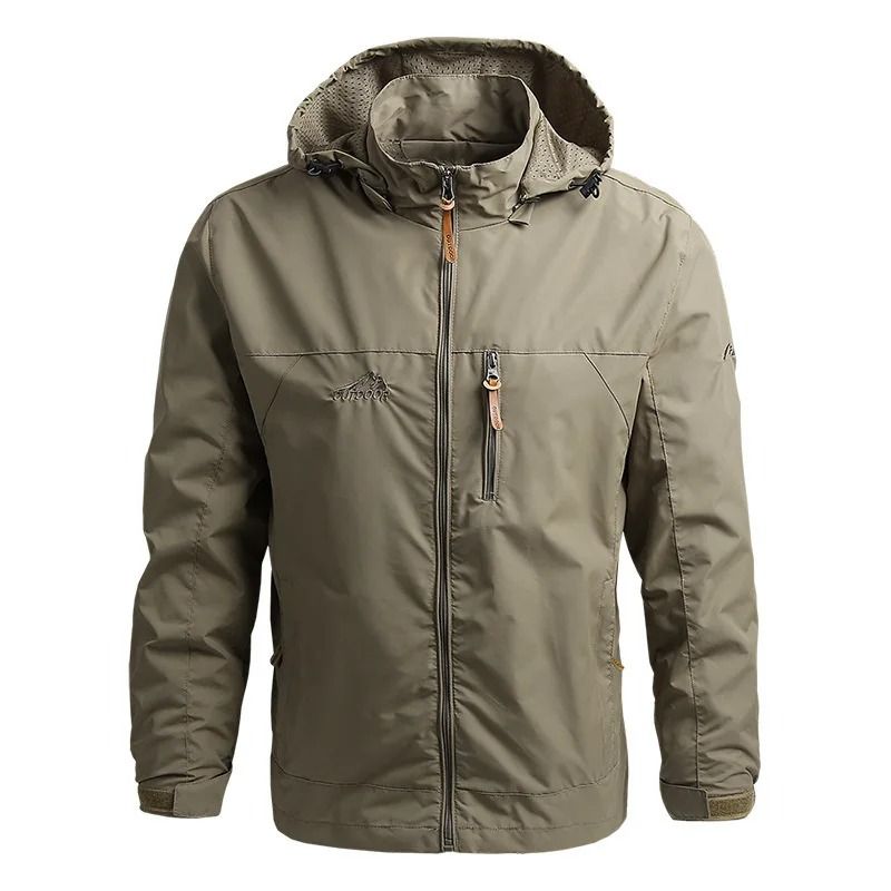 Mens Tactical Windbreaker Waterproof Outdoor Hooded Jacket 10