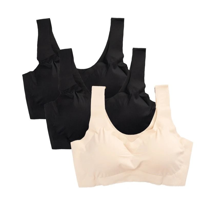 Seamless Ice Silk Bra Set With Padded Comfort 11