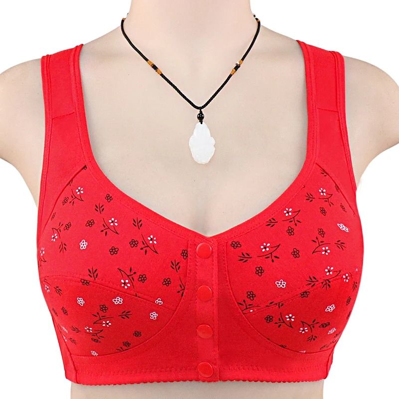 Comfortable Cotton Wireless Front Closure Bra For Women 11