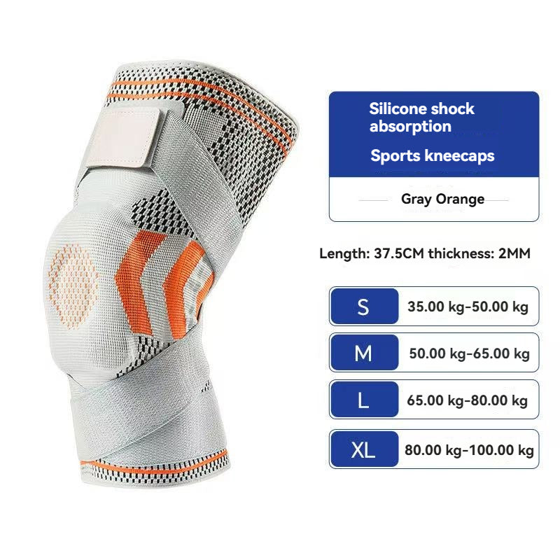 Knee Brace with Adjustable Straps, Professional Knee Sleeve, Patella Gel Pads, Side Stabilizers