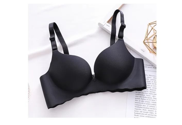 One Piece Candy Color Wireless Push Up Bralette Seamless Corset Lingerie 12
