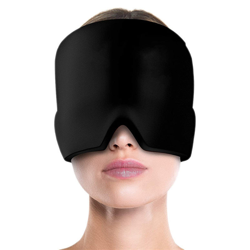 Cold Compress Therapy Cap, Gel Ice Headache Relief Hat, Ice Head Wrap, Eye Mask Pack for Pain Pressure Relief