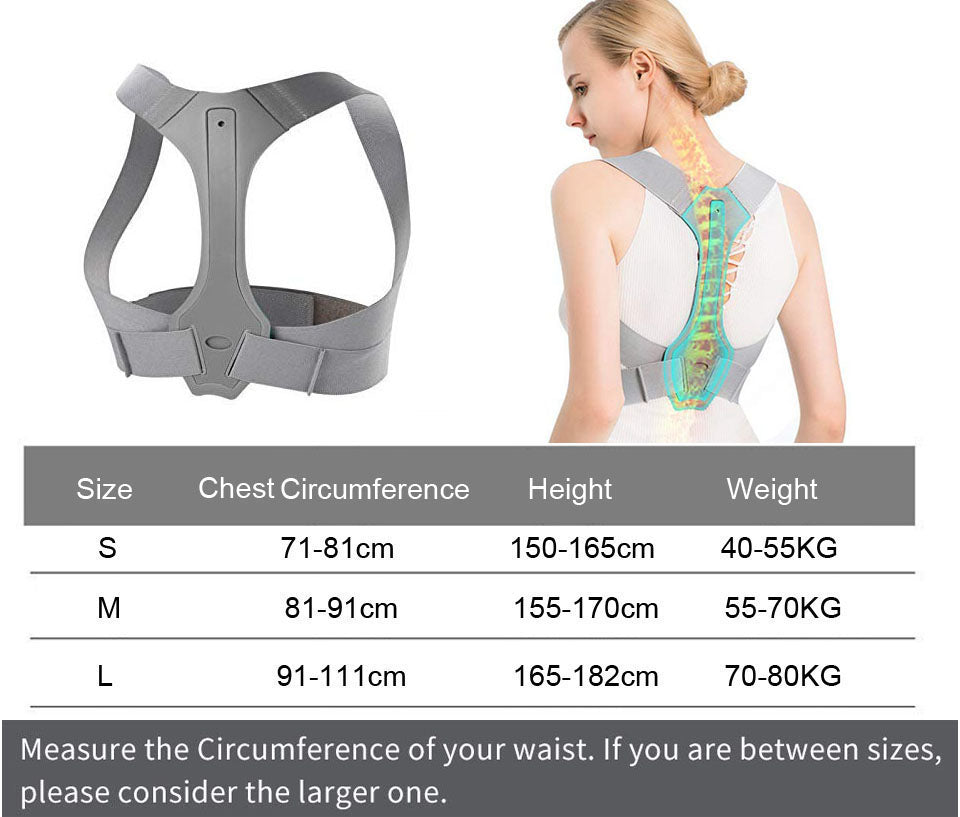 Shoulder Therapy Support Brace, Poor Posture Correction Belt, Spine & Chest Invisible for Scoliosis