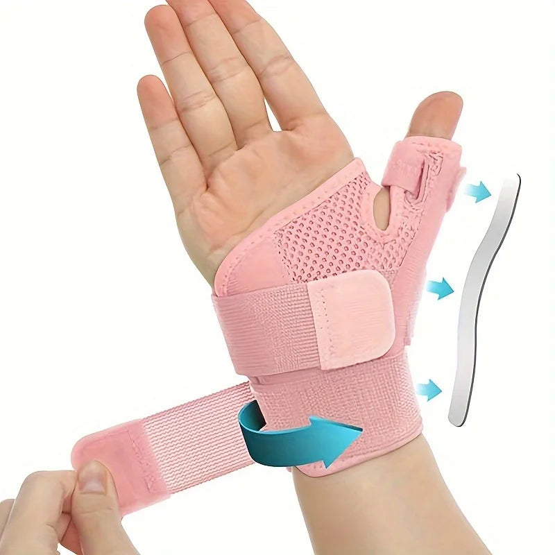 Thumb Support Wrist Brace Stabilizing Thumb Splint For Men And Women Hand Wrist Brace Fits Either 9