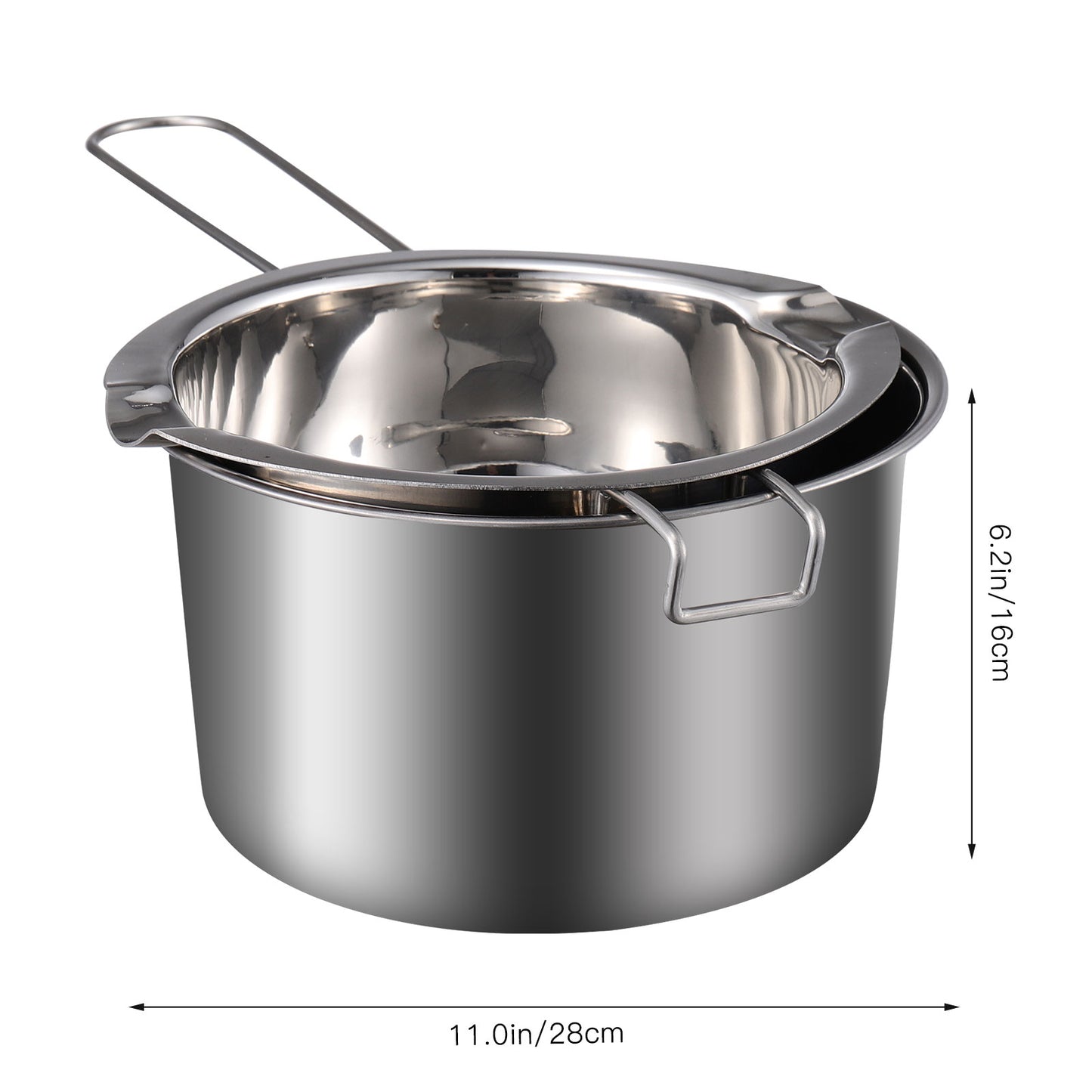 Stainless Steel Double Boiler Pot Wax Melting Pot Chocolate Cheese Melting Pot Nice Chic Safe Kitch 6
