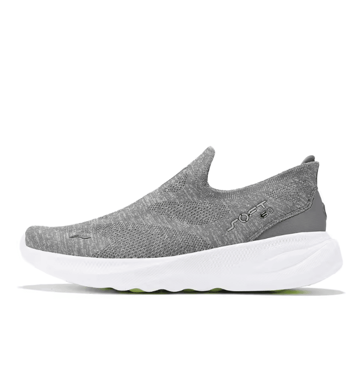Li Ning Men Soft Go 2 Knit Slip On Walking Shoes With Cushion And Breathable Mesh 8