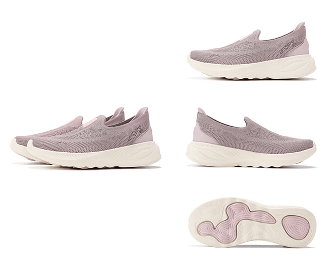 Li Ning Womens Soft Go 2 Knit Slip On Walking Shoes Lightweight Breathable Sneakers 6