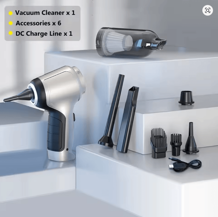 Wireless Car Vacuum Cleaner Handheld Portable Wet And Dry Dual Use 6