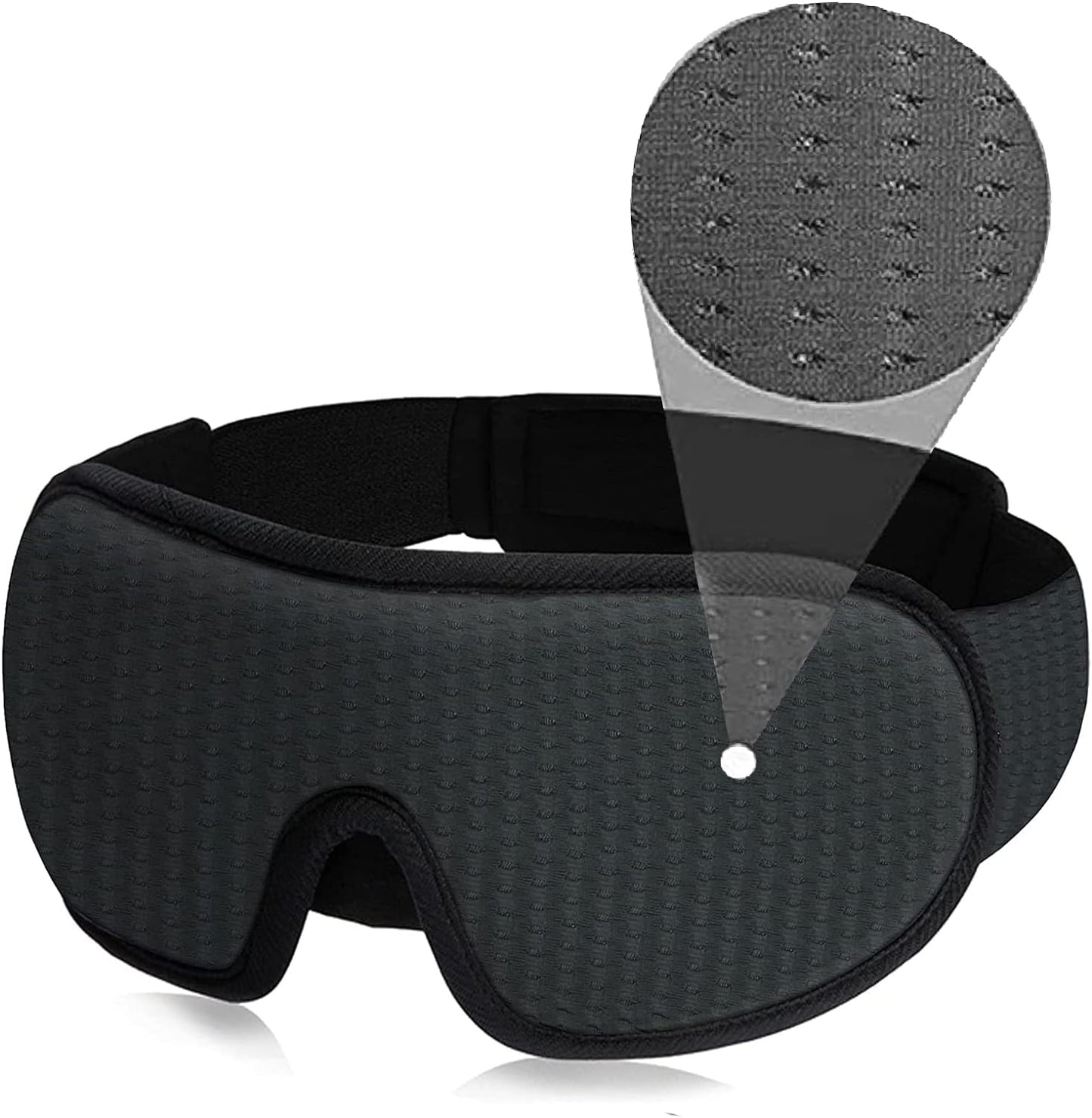 Soft Padded Sleep Eye Mask 3D Mask For Sleep Blockout Blindfold Fabric Cover Shade Eyepatch 11