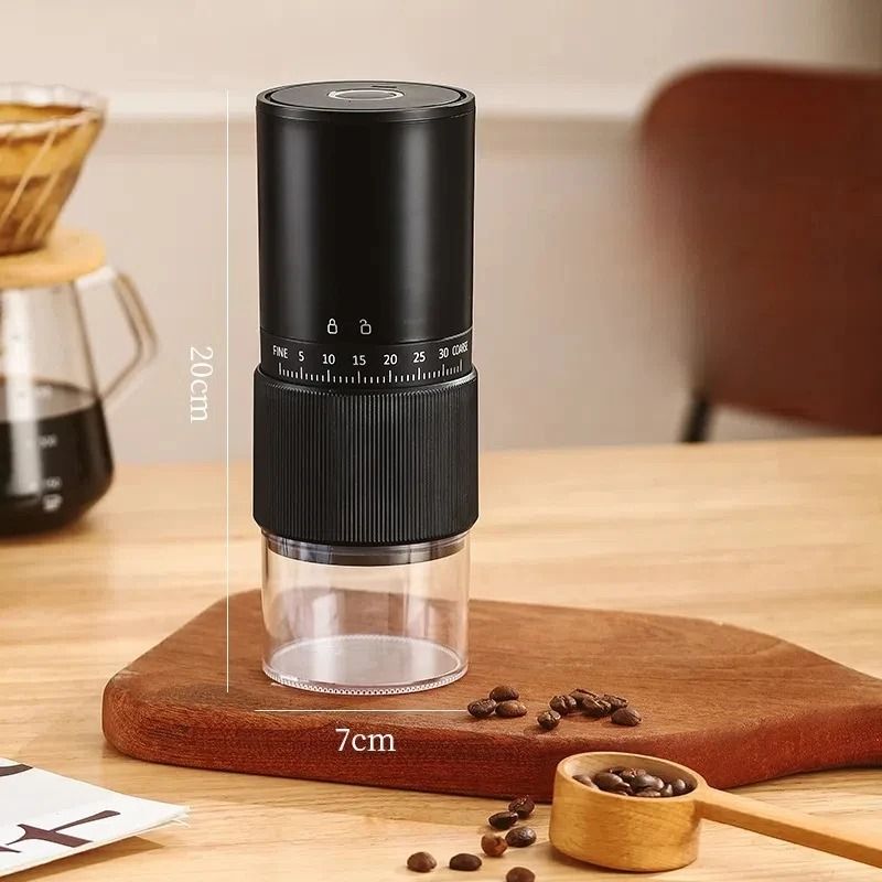 Portable Electric Manual Coffee Bean Grinder 30 Adjustable Gears Rechargeable Burr Grinder For Espr 10